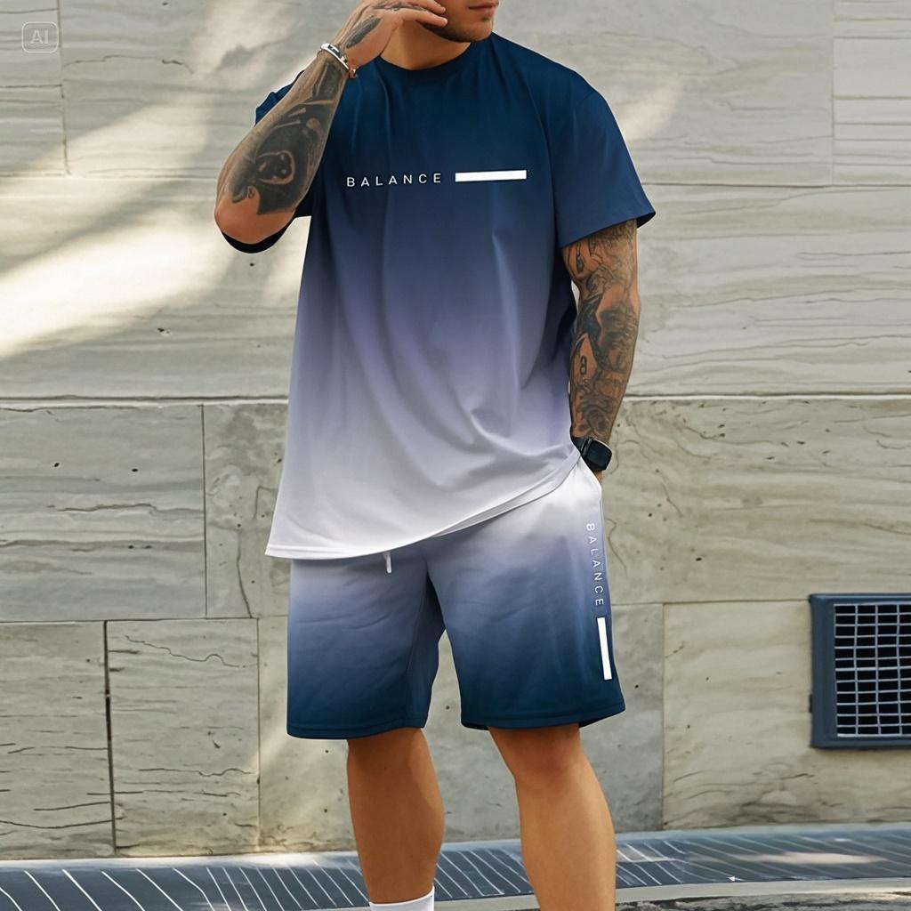 Xuhaijian02 Trendy Zomer Casual Ook Geschikt Voor Sport Shorts Korte Mouwen 2024 Nieuwe Heren S Oversized Losse Snel Drogende Zomerpak 2XL