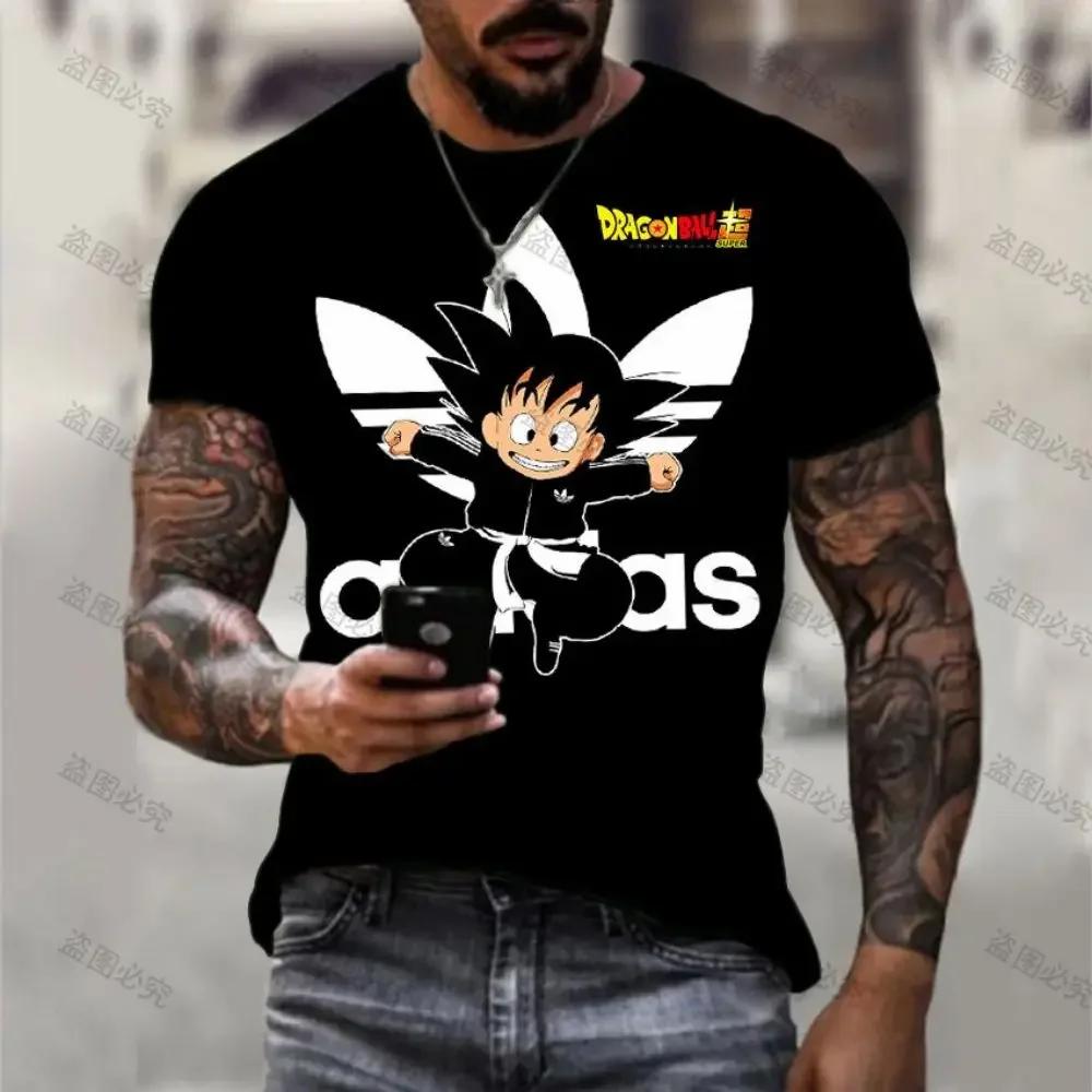 ETST33 Dragon Ball Z Kinder T-shirt Tops Vegeta Heren Essentials Hip Hop Goku Mode Harajuku Stijl Korte Mouw T-shirts Nieuwe Anime S