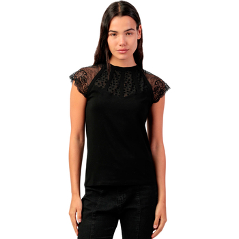 Admas Blouse  Japans kanten T-shirt met slipe mouwen