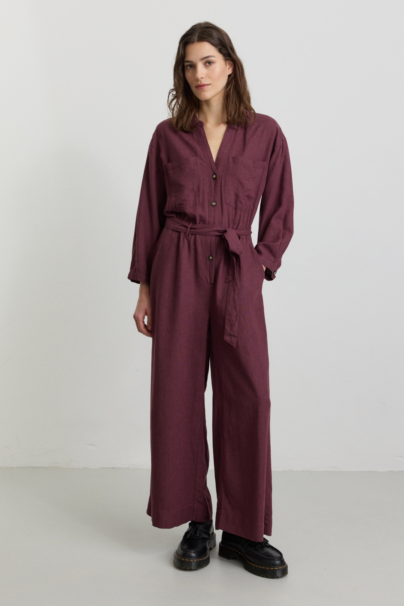 Recolution Damen vegan Jumpsuit Filaree Dunkelviolett