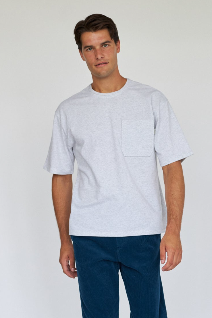 TWOTHIRDS Herren vegan T-Shirt Erith Hellgrau Melange