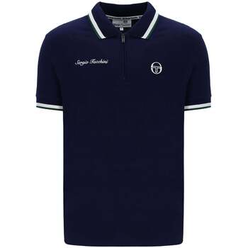 Sergio Tacchini T-shirt  Nanto Half Zip Polo Shirt Maritime Blue