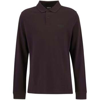 Barbour T-shirt  Long Sleeve Essential Polo Shirt Java Red