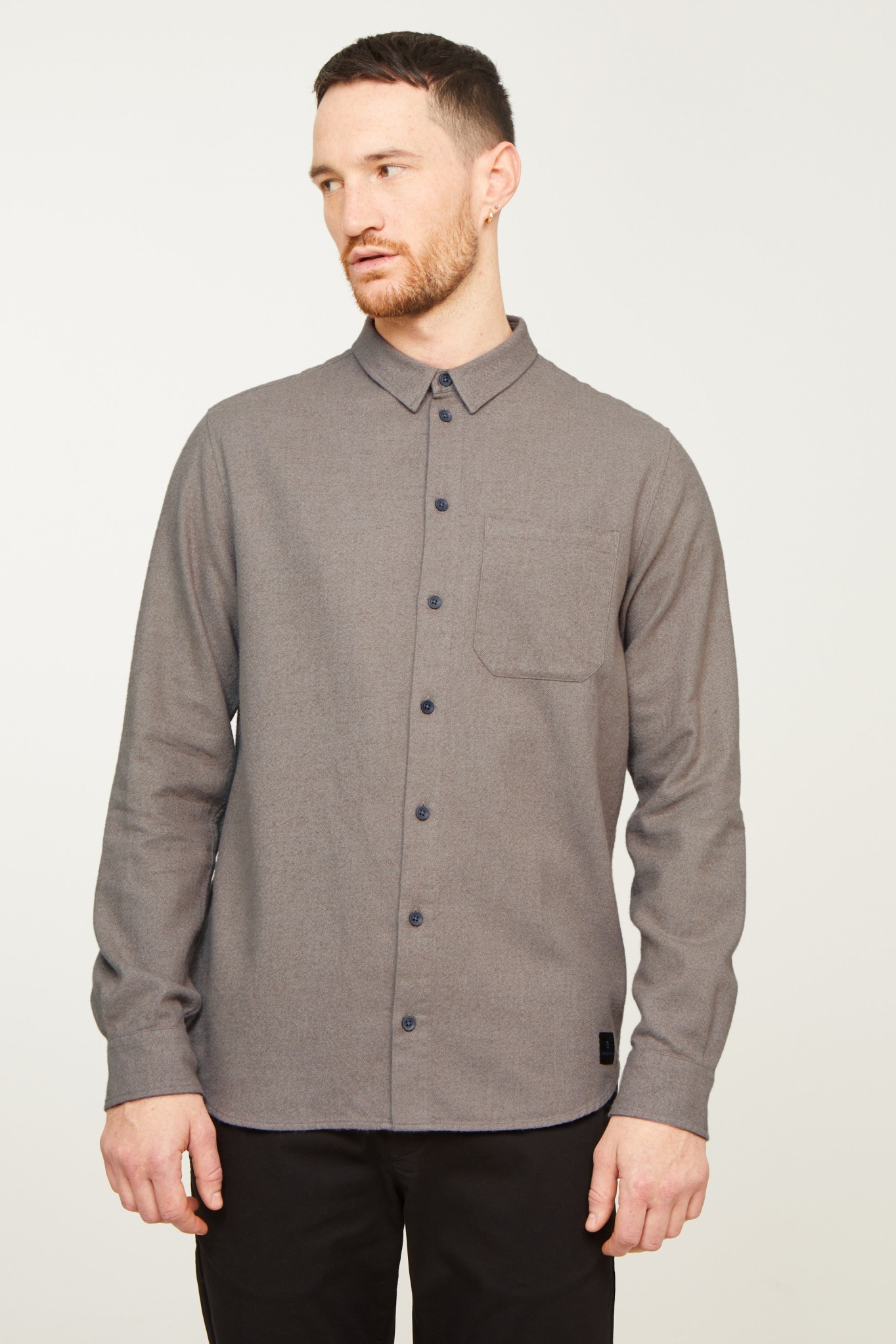 Recolution Herren vegan Hemd Bamboo Hazel Brown