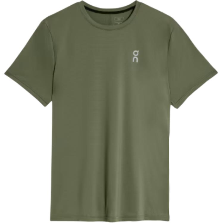 ON Running Effen Casual Pullover met Ronde Hals Korte Mouw T-shirt Heren Tops Groen 1ME10430858 S