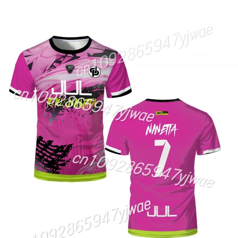 Haijian03 Herenvoetbal Heren T-shirt Jul Maillot Hoge Kwaliteit Korte Mouw Futsal Voetbaltenue Dames 90 Minuten Shirt MM9 T-shirts XS