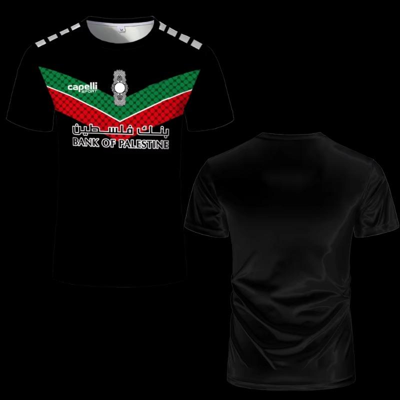 Haijian03 Heren Palestijnse Vlag T-shirts Herenkleding T-shirt Palestina Voetbalshirt Heren T-shirts Volwassen & Kinderen T-shirt Licht Voetbaltenue M
