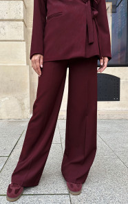 The Musthaves Classic Straight Leg Pantalon Burgundy 2.0