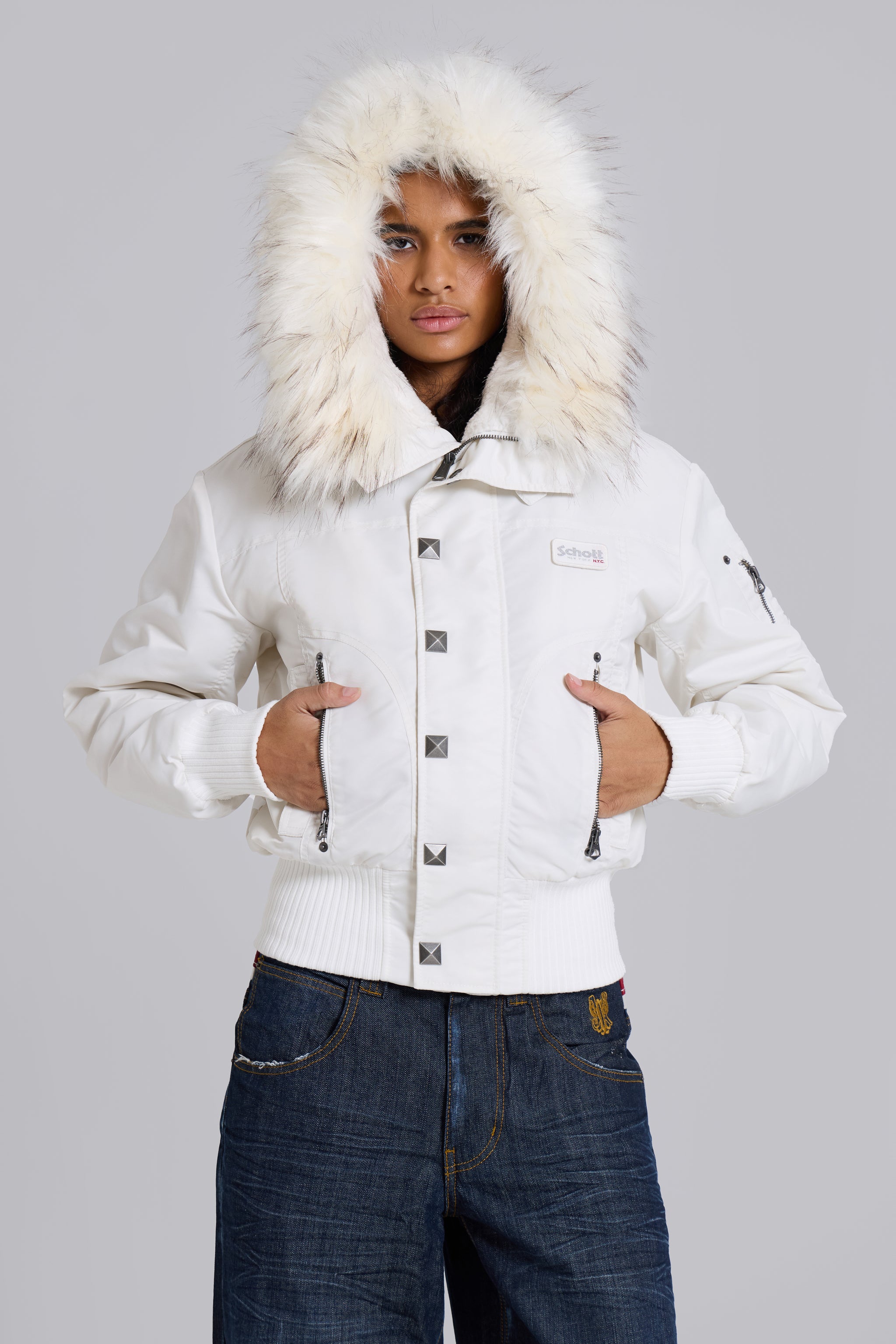 Jaded London Schott Ghost MA1 Jacket