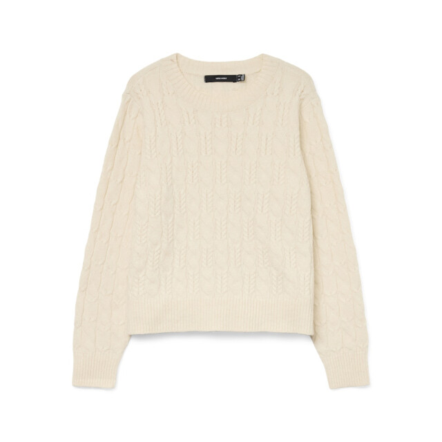 Vero Moda Gebreide trui VMARIES LS O-NECK CABLE PULLOVER BF