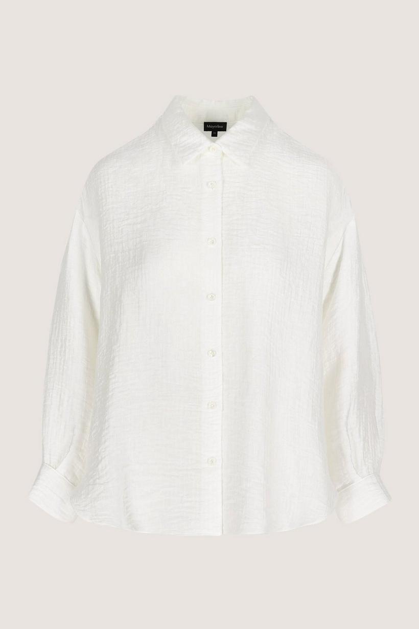 Mayerline Lang Hemd In Structuurstof