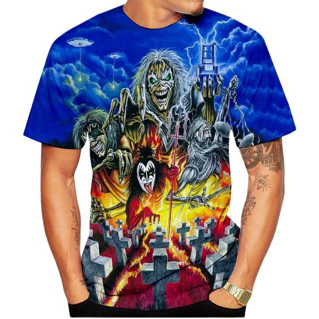 ETST WENDY 005 Klassieke Gothic Horror Schedel 3D Print T-shirt Nieuwe Mode mannen T-shirts Hiphop Streetwear Harajuku Mannen Korte mouwen Vitage Tee 5XL