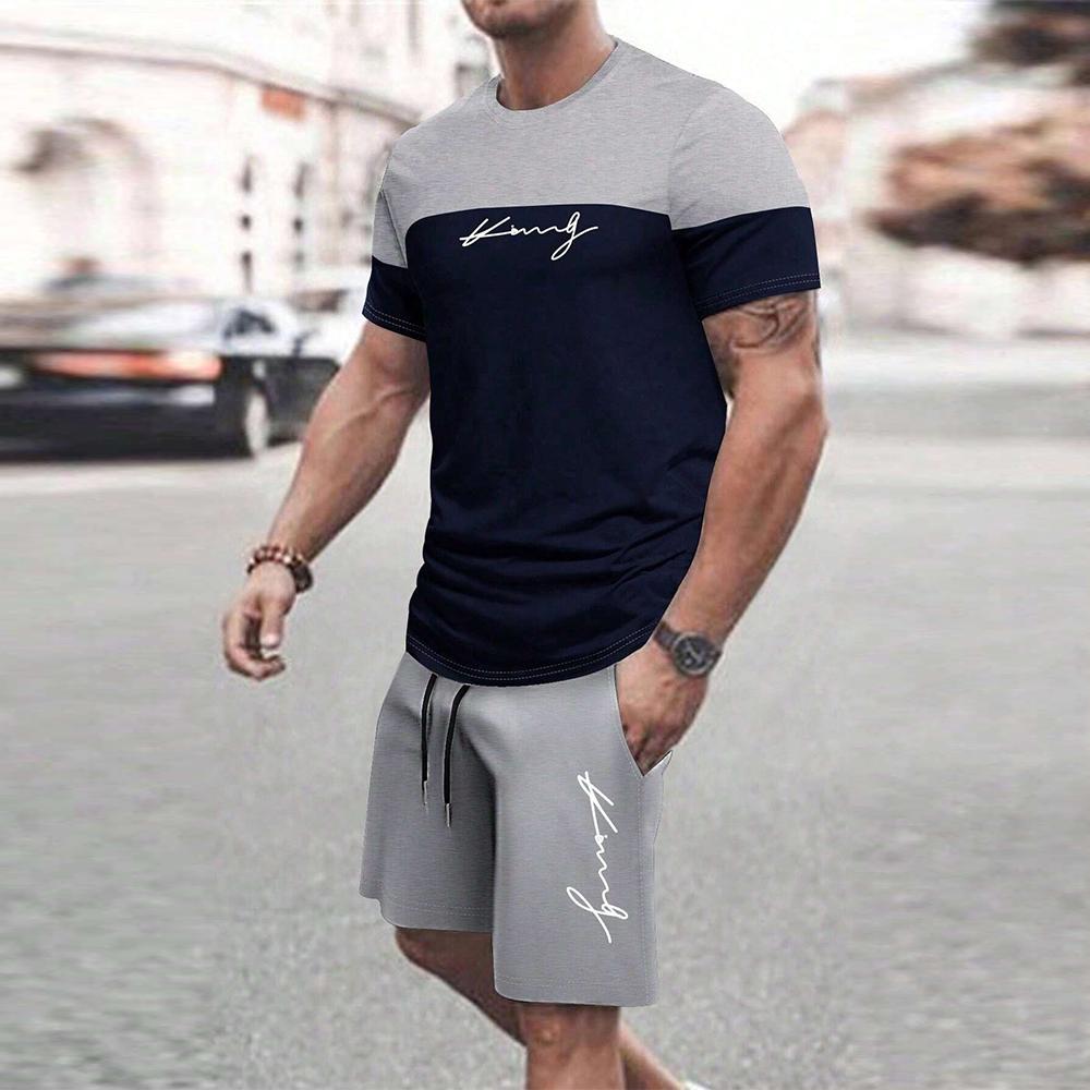 Xuhaijian02 Trendy Zomer Casual Ook Geschikt Voor Sport Shorts Korte Mouwen 2024 Nieuwe Heren S Oversized Losse Snel Drogende Zomerpak 6XL