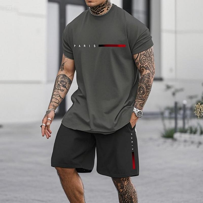 Xuhaijian02 Trendy Zomer Casual Ook Geschikt Voor Sport Shorts Korte Mouwen 2024 Nieuwe Heren S Oversized Losse Snel Drogende Zomerpak 5XL