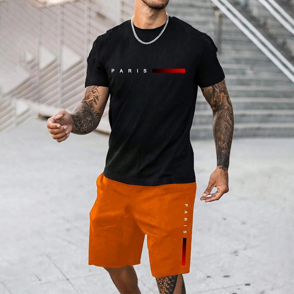 Xuhaijian02 Trendy Zomer Casual Ook Geschikt Voor Sport Shorts Korte Mouwen 2024 Nieuwe Heren S Oversized Losse Snel Drogende Zomerpak 5XL