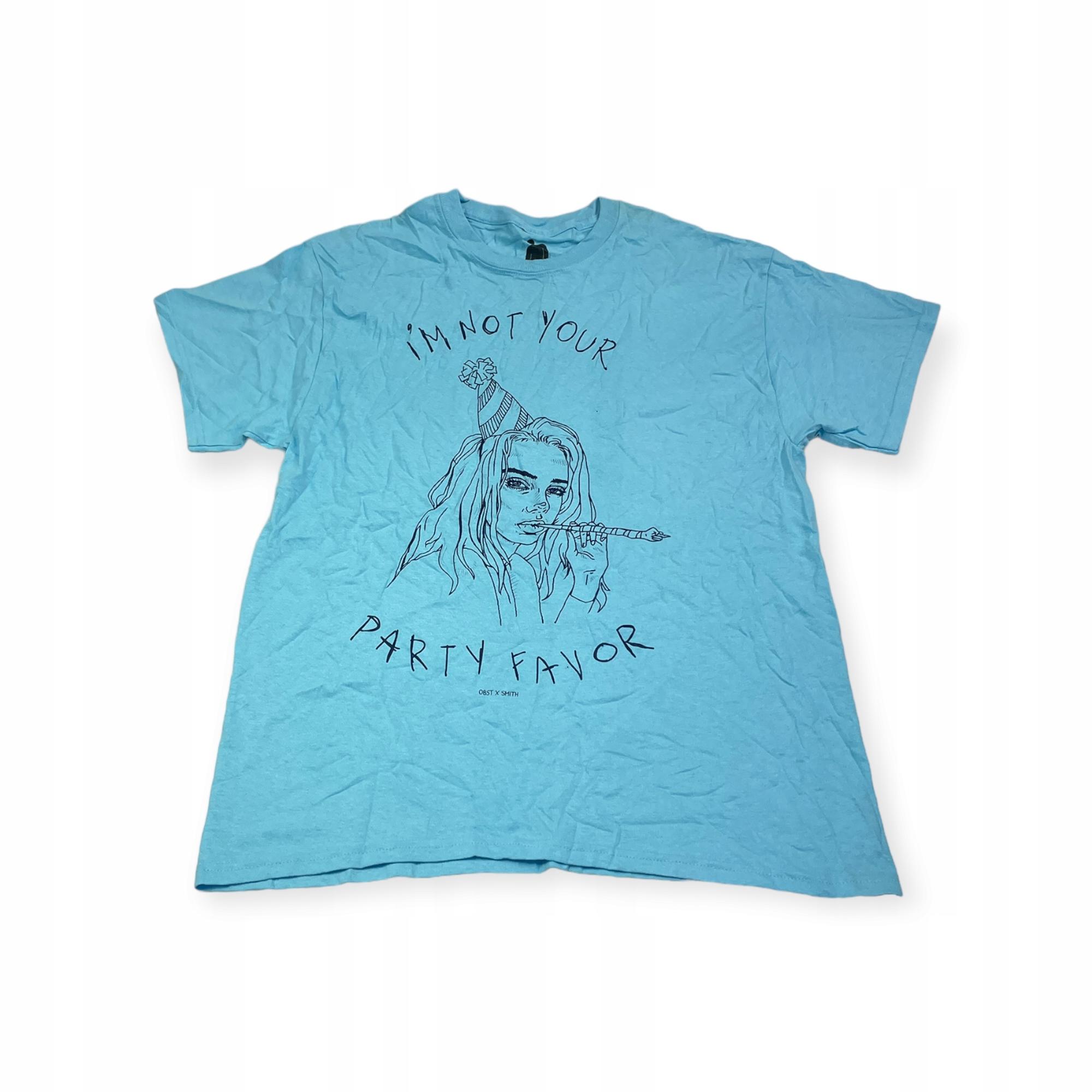 Outletup-clothes Koszulka T-shirt męski okrągły dekolt SPENCER'S BILLIEEILISH L