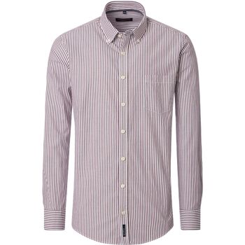 Casa Moda Overhemd Lange Mouw  Overhemd Strepen Burgundy