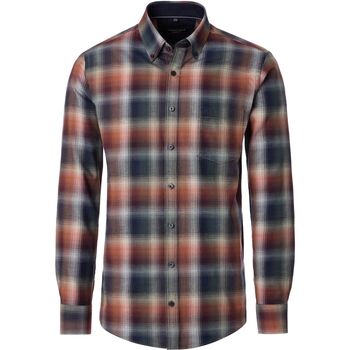 Casa Moda Overhemd Lange Mouw  Overhemd Ruiten Faux Multicolour