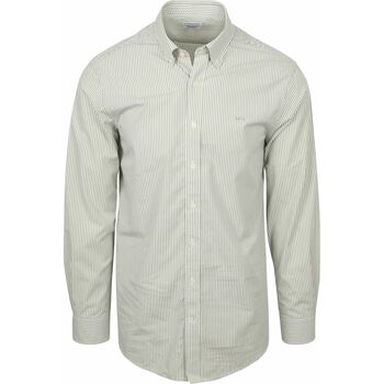 Mcgregor Overhemd Lange Mouw  Overhemd Poplin Streep Groen