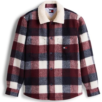 Tommy Jeans Overhemd Lange Mouw  Tjm Check Teddy Over