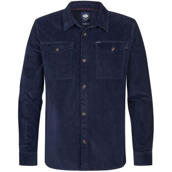 Petrol Industries Overhemd Lange Mouw  Overhemd Corduroy Navy