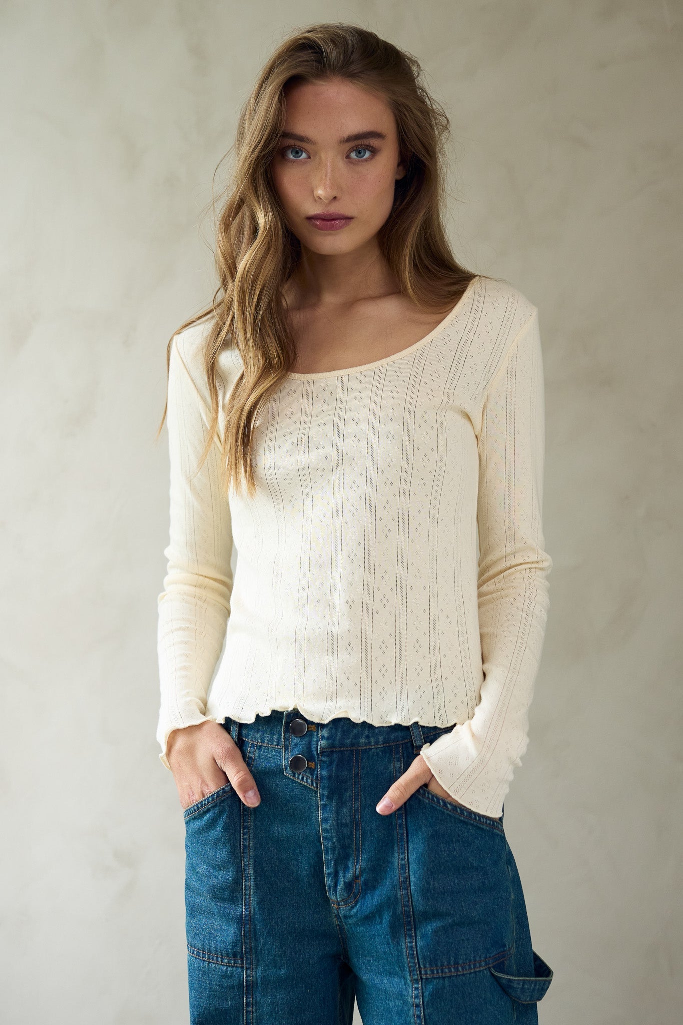 Noella Karmia Top Ivory