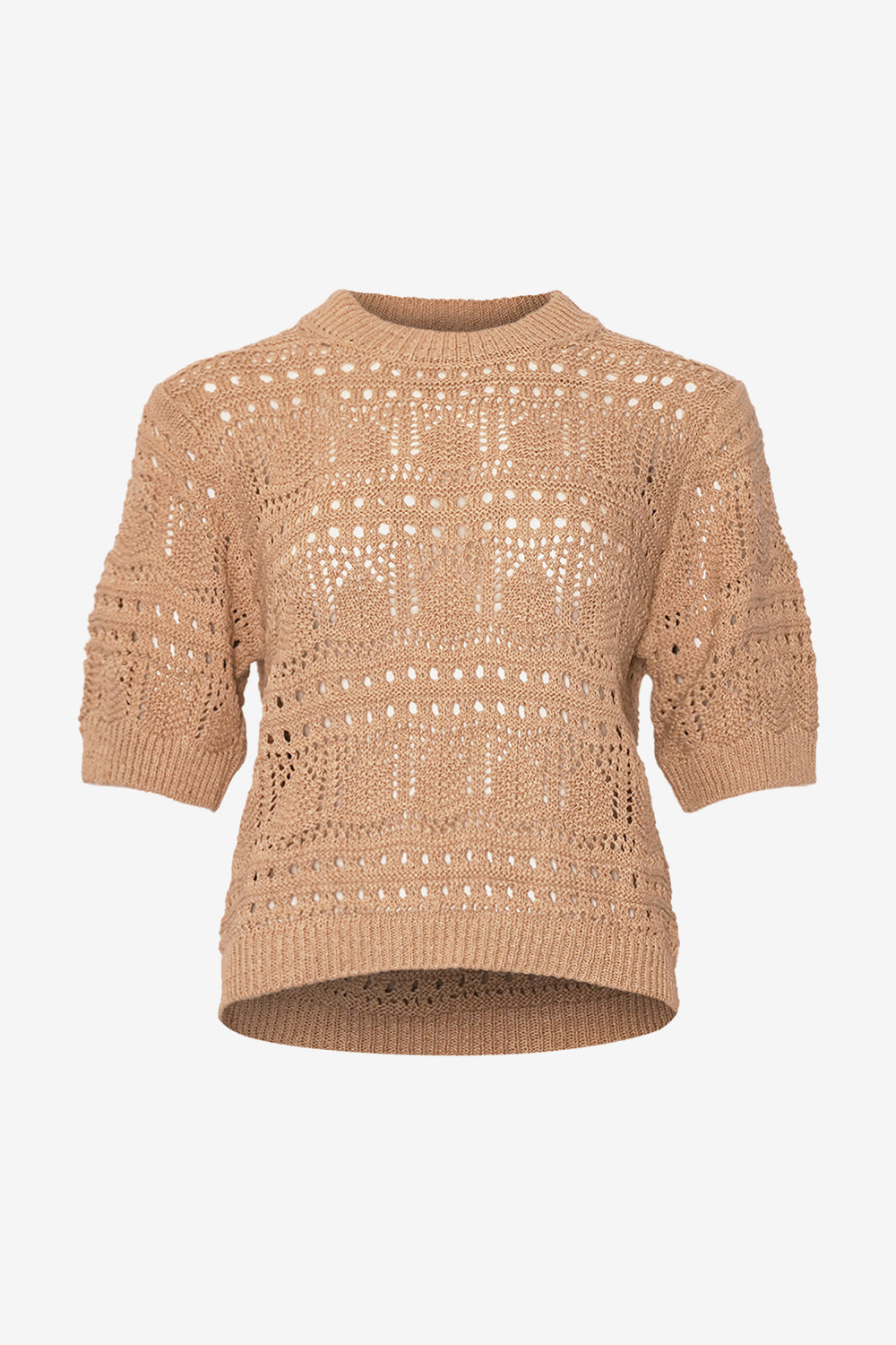 Noella Livia Knit Top Oyster Melange