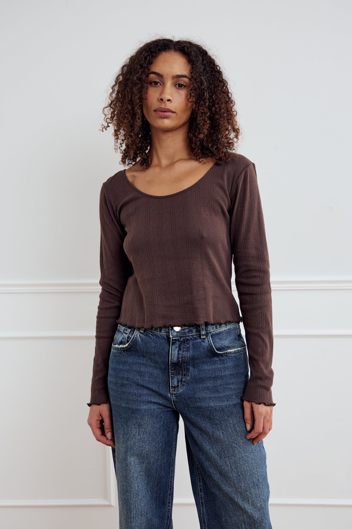 Noella Karmia Top Chocolate