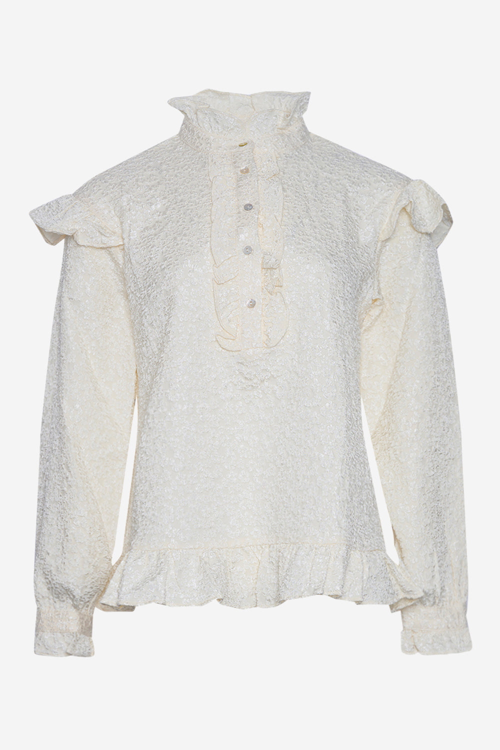 Noella Reno Ruby Ruffle Blouse Cream