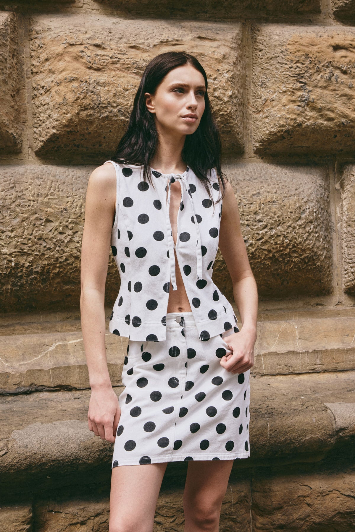 Noella Leni Blouse Carmella White Print