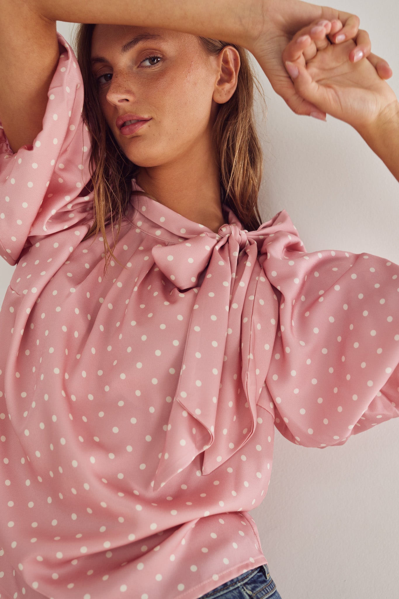 Noella Kesha Blouse Carmine Blush Print