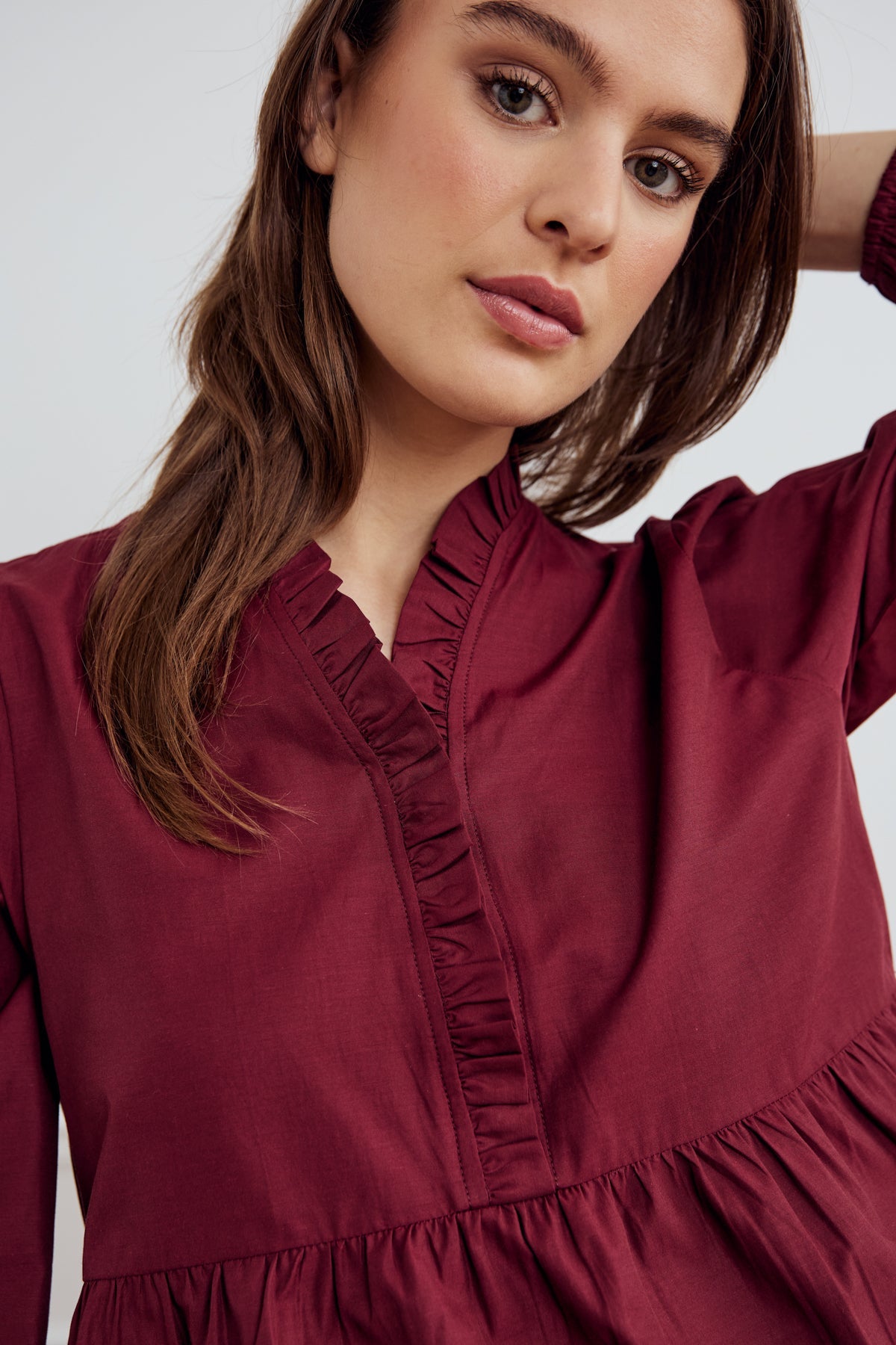 Noella Matti Blouse Dusty Mahogany