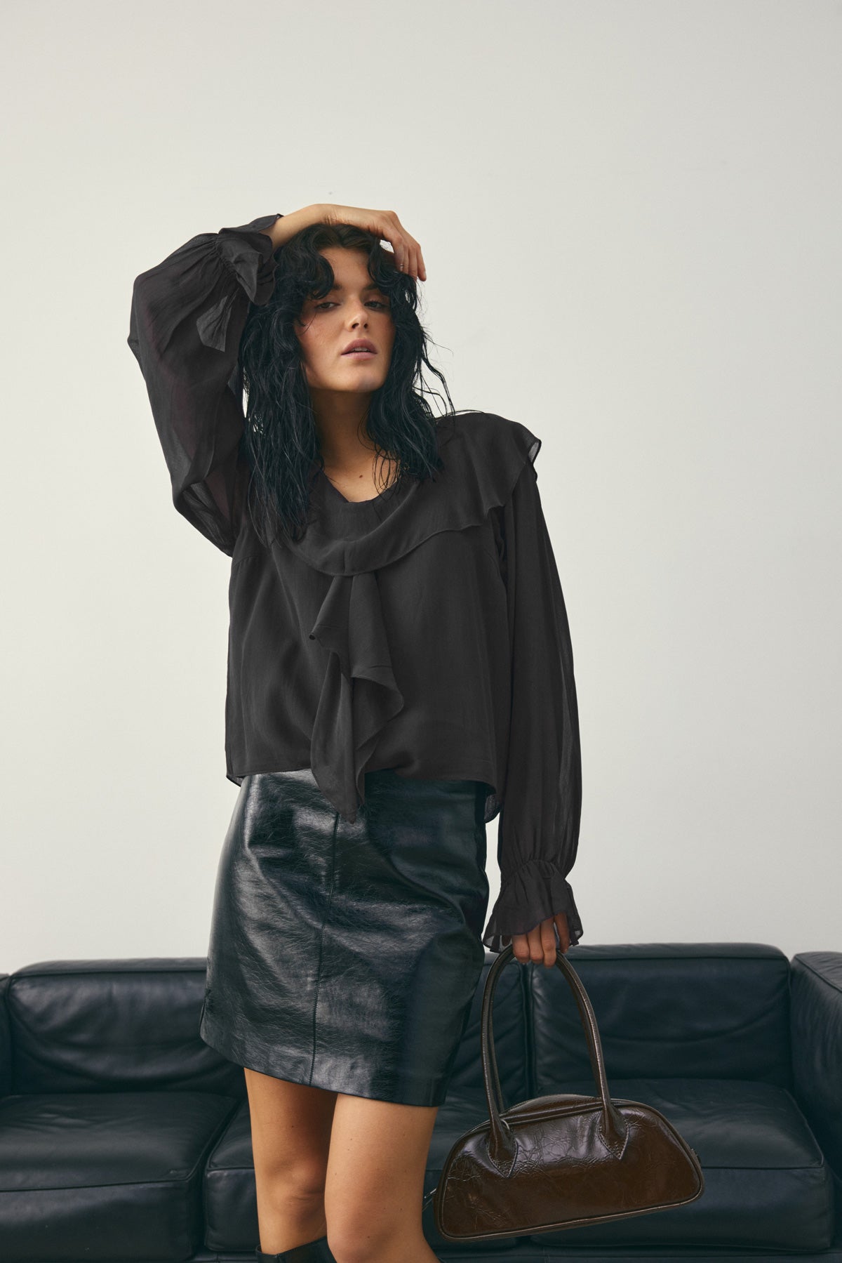 Noella Leiana Blouse Black