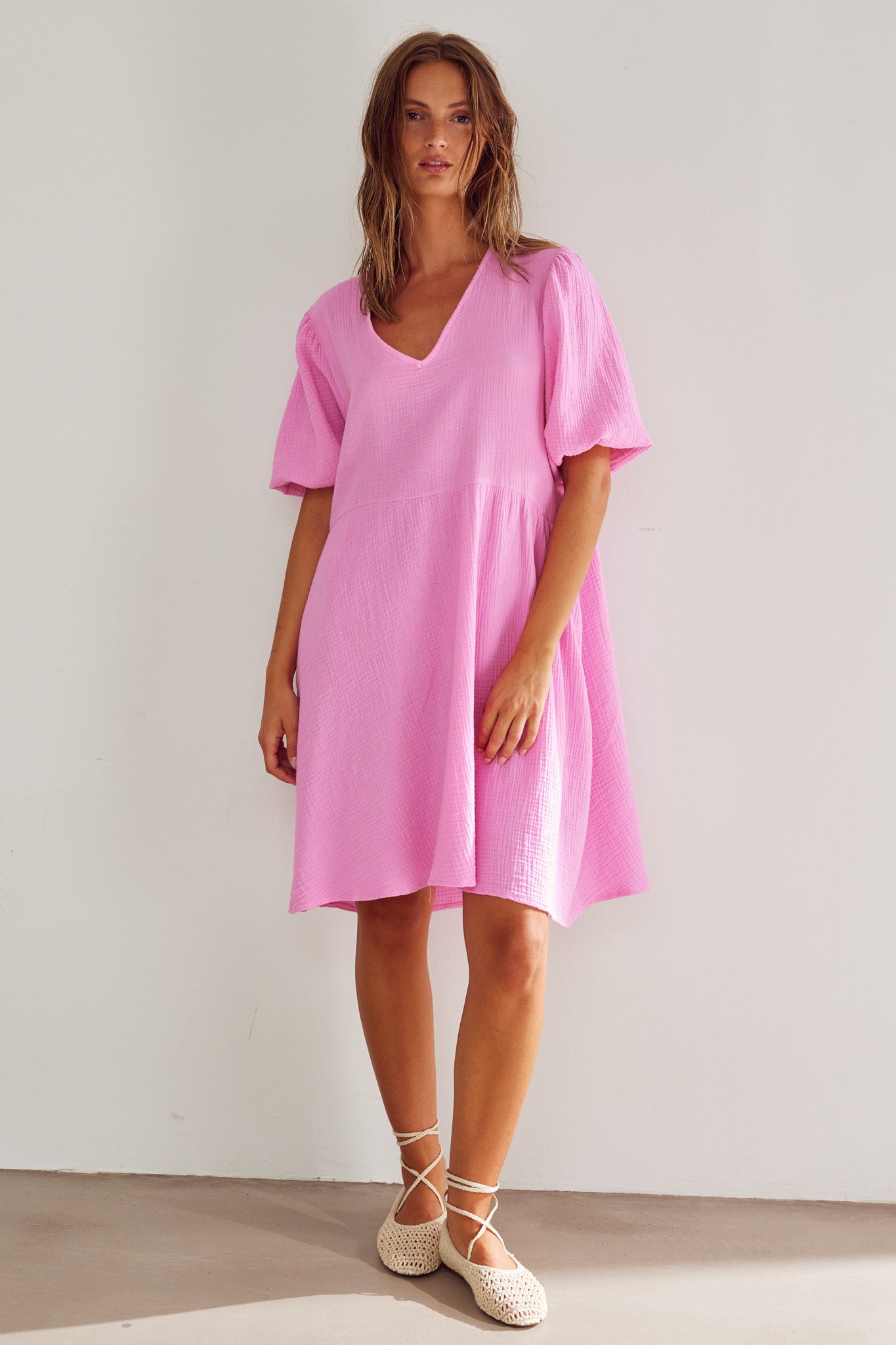 Noella Love Dress Bright Pink