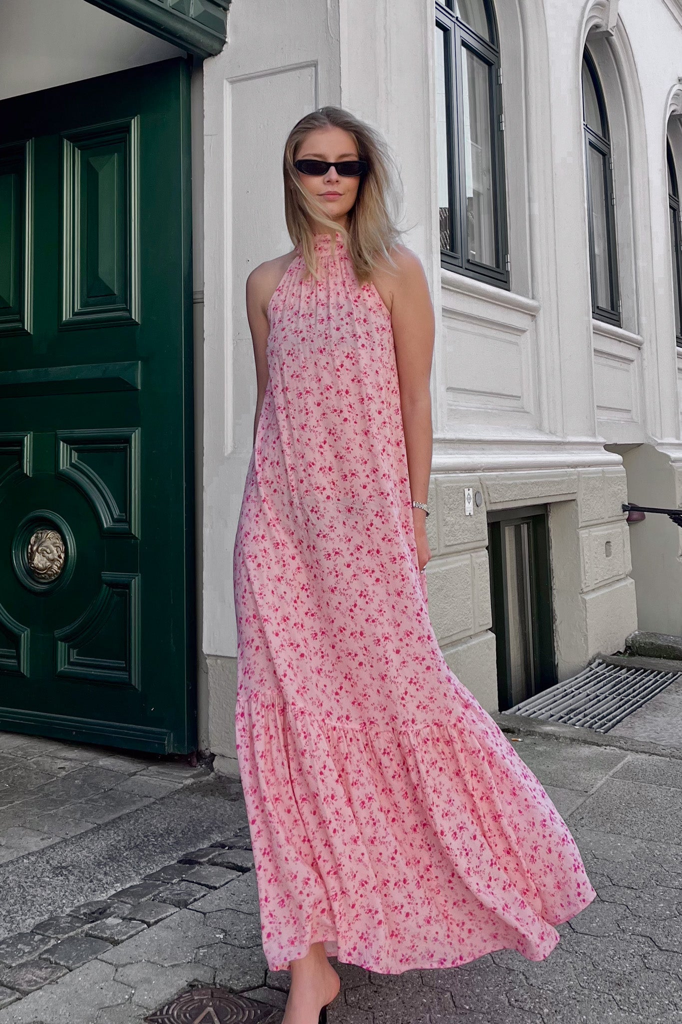 Noella London Maxi Dress Cheryl Pink Print