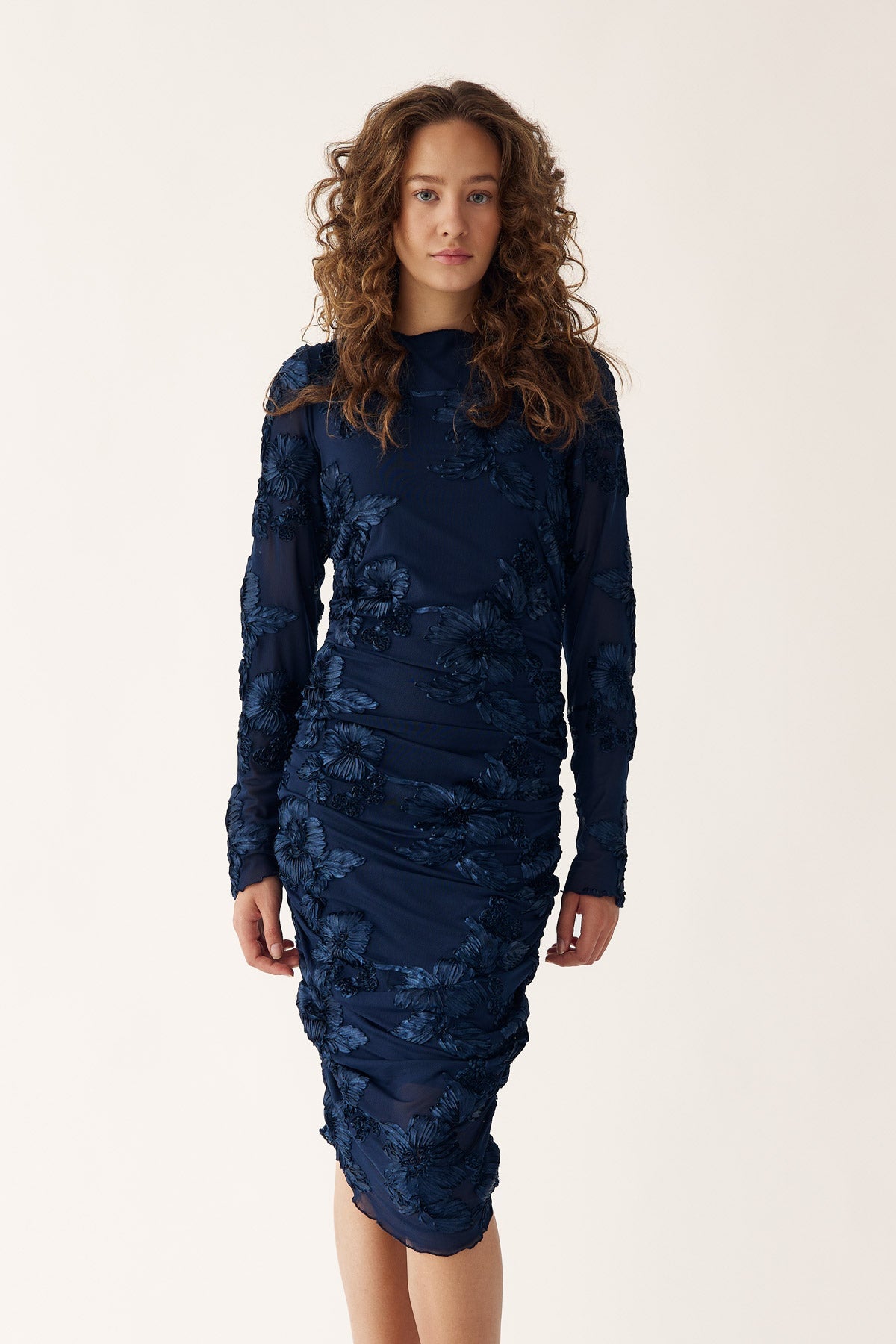 Noella Lavinia L/S Dress Navy