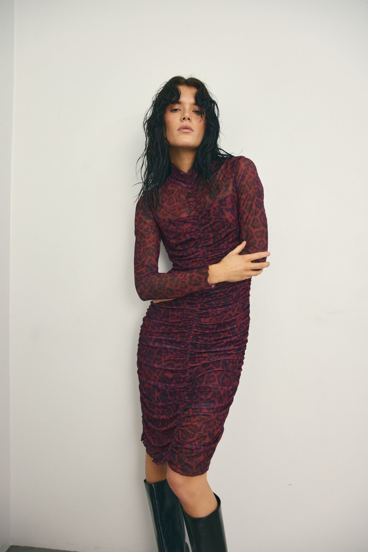 Noella Lilou Dress Chinara Red Print