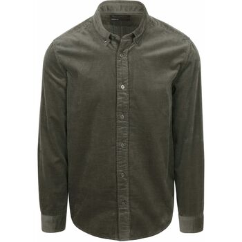 Marc O'Polo Overhemd Lange Mouw  Overhemd Corduroy Mangrove