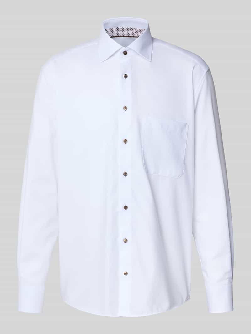 Eterna Overhemd met lange mouwen Comfort fit NON IRON (strijkvrij)