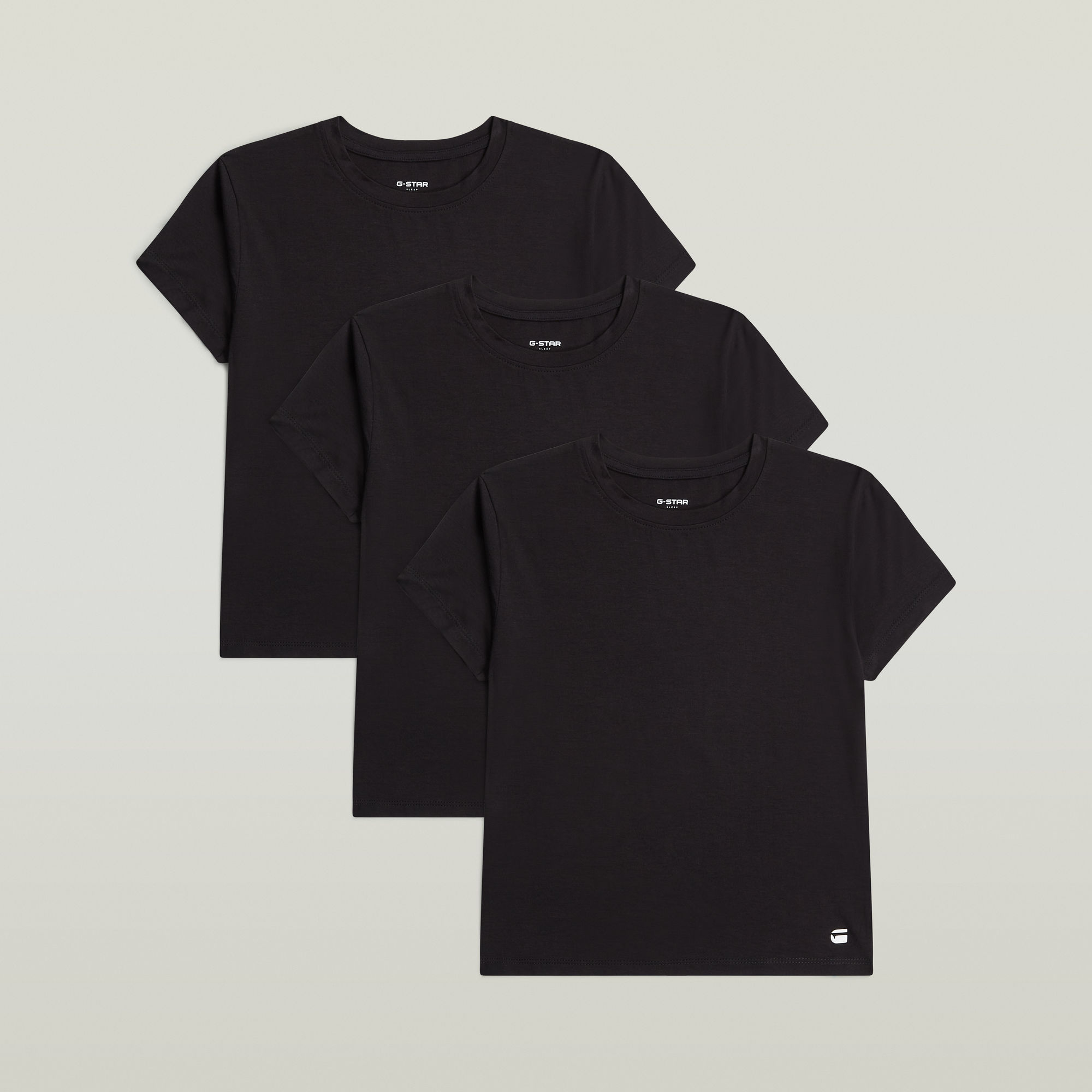 G-Star RAW T-shirt SERPENTINE, 3 PACK BABY TEES met ronde hals, figuuraccentuerend (set, 3-delig)