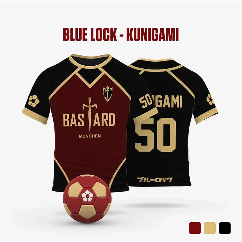 Xuhaijian02 Anime Blue Lock Yukimiya Jersey 3D Print Heren Sport T-shirt Mode Harajuku Manga Korte Mouw Kinderen Unisex T-shirt Y2k Tops S