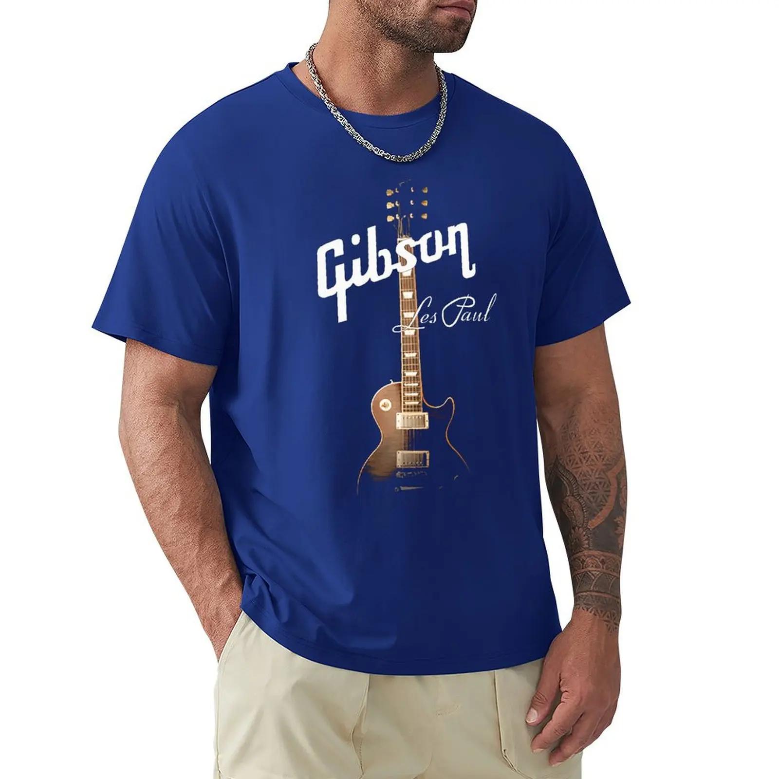 The best product for you Coole Gibson Gitaar T-shirts Grafisch T-shirt Heren Gibson T-shirts Rock Grunge Muziekliefhebber T-shirts Hipster Tops Hip Hop Casual Tops XL zwart