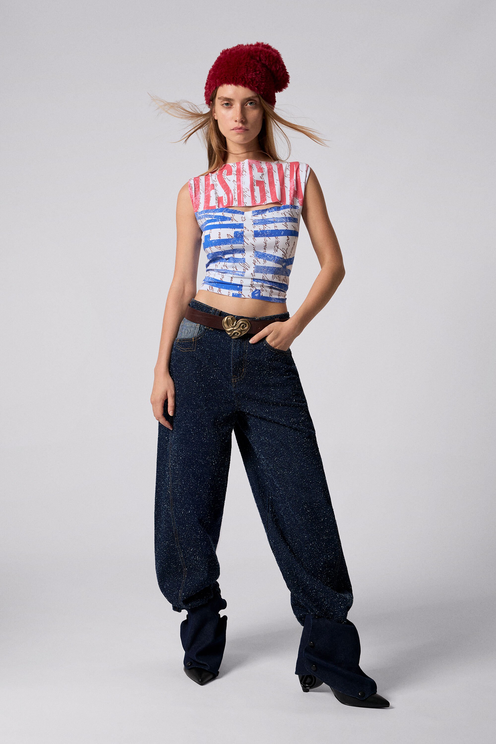 Desigual Tweekleurige jeans - BLUE