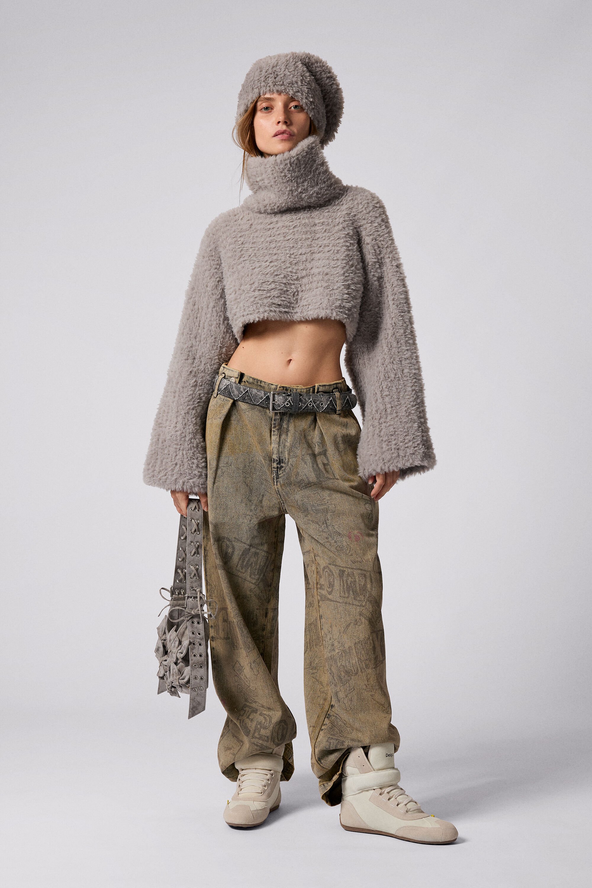 Desigual Jeans met lettering - BLACK