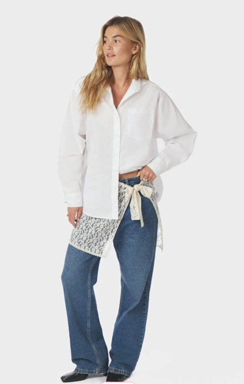 Neo Noir Diffana Wrap Skirt Creme