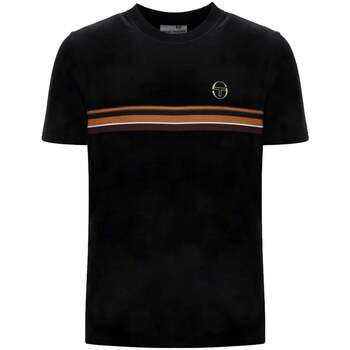 Sergio Tacchini T-shirt Korte Mouw  Ayme Velour T-Shirt Black/Gold