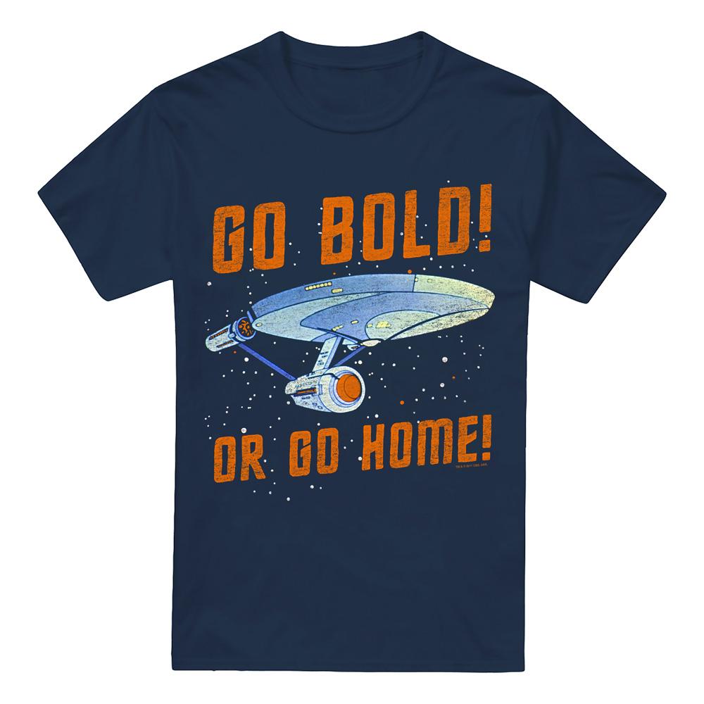 Star Trek Mens Go Bold T-Shirt XXL Vloot