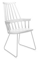 Kartell Comback Chair Sledebasis Wit