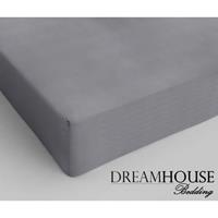 Dreamhouse Bedding Hoeslaken Katoen Grijs-70 x 200 cm