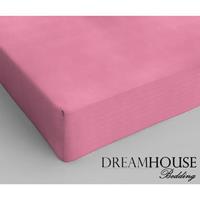 Dreamhouse Bedding Hoeslaken Katoen Roze-80 x 200 cm